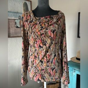 Women’s Antonio Melani ruched long-sleeve blouse Medium EUC - Think Spring!